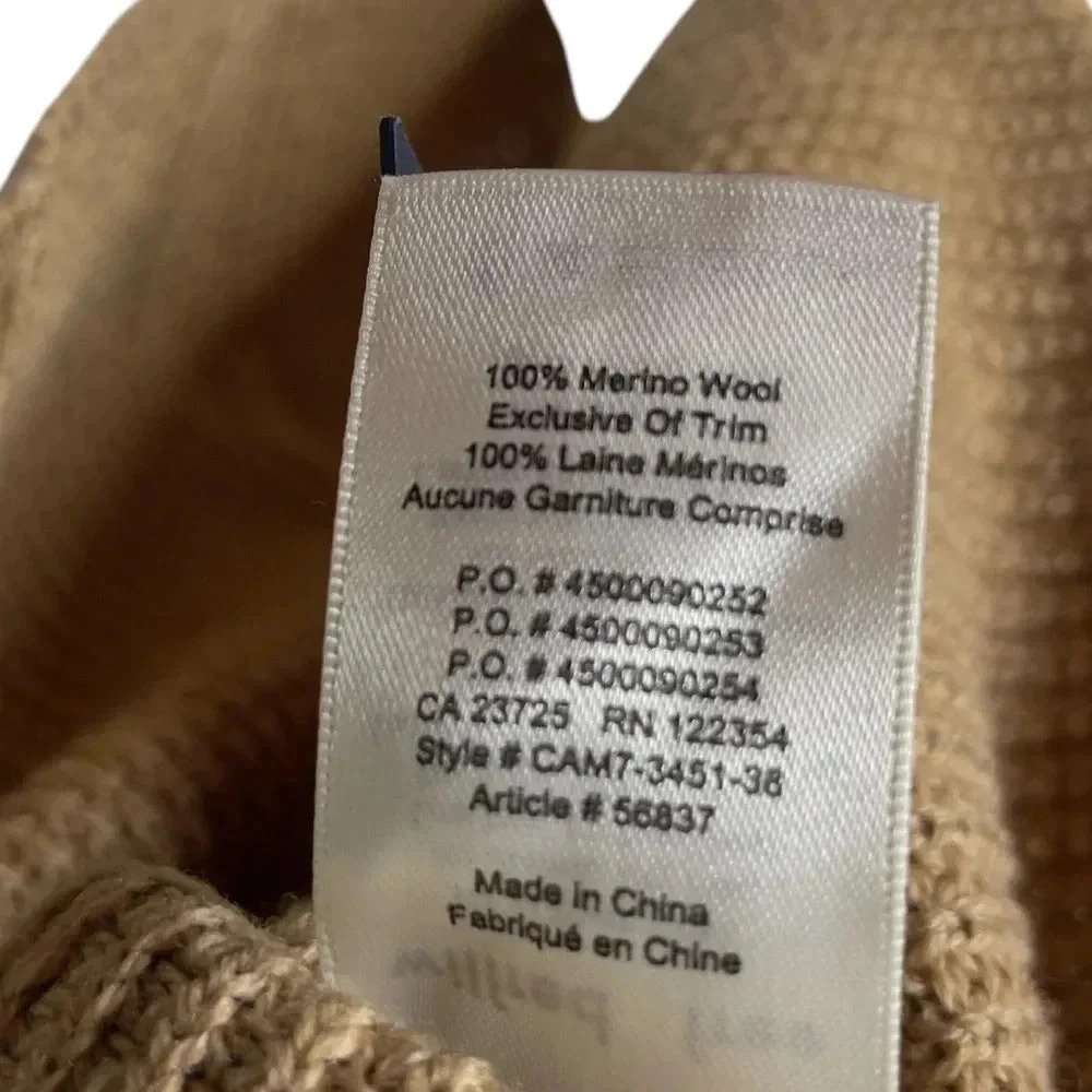Aritzia Wilfred Free Wool Wolter Sweater in Constant Camel Long Sleeve Size XXS - Picture 10 of 11